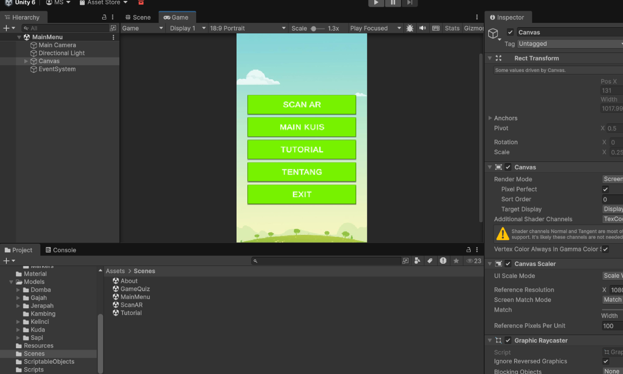 Augmented Reality Marker Based Method