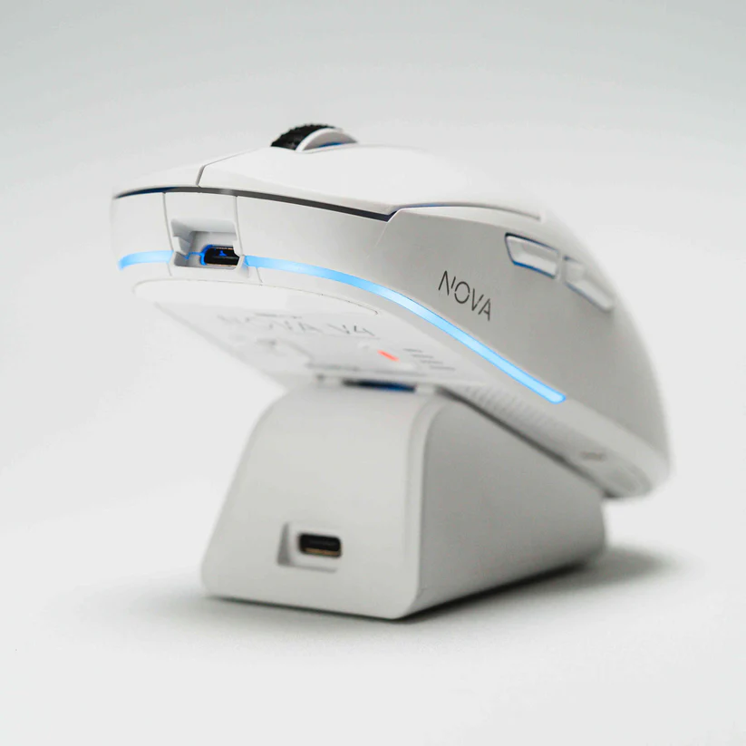 Press Play Nova V4 Lightweight Wireless Gaming Mouse With Docking