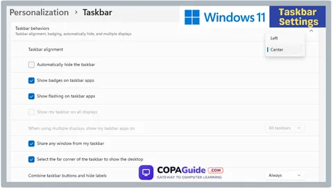 Windows Display and Personalization Settings