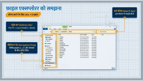 Windows File Explorer Interface