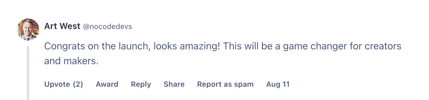 No Code Devs testimonial